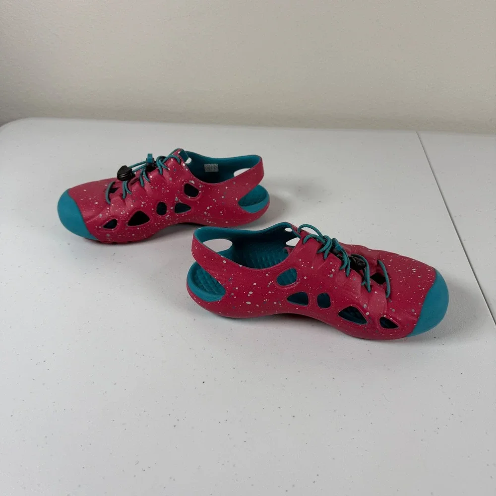 KEEN Kids 1 Sandals Pink Blue Speckled Rio Water Shoes Gorpcore Active Summer